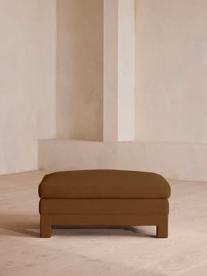 Ashford Ottoman - Linen - Ochre - US - Hover Image