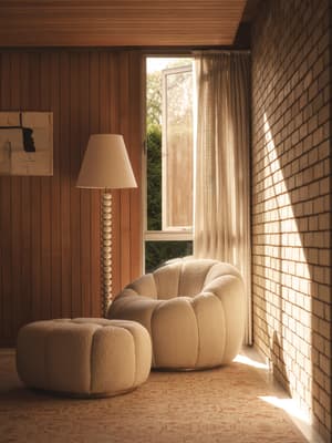 Garret Armchair - Boucle - Natural - Hover Image