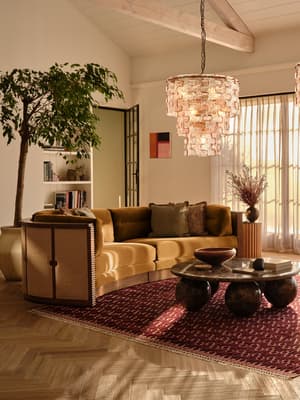 Belmont Sofa - Three Seater - Velvet - Mustard - US - Listing Image
