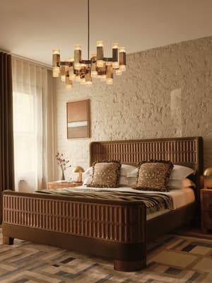 Devon Bed - King - Linen - Olive - Listing Image