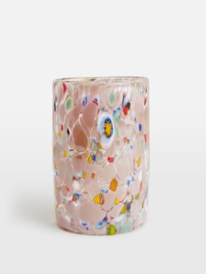 Venetian Highball Glass - Confetti Taupe - Hover Image