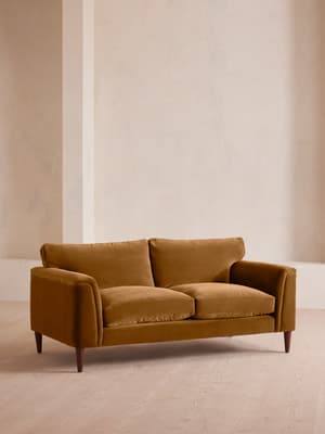 Reya Two Seater Sofa - Velvet - Mustard - Listing Image
