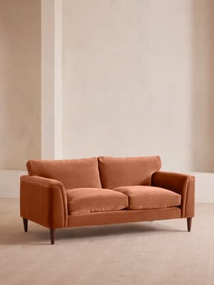 Reya Two Seater Sofa - Velvet - Antique Rose - Listing Image