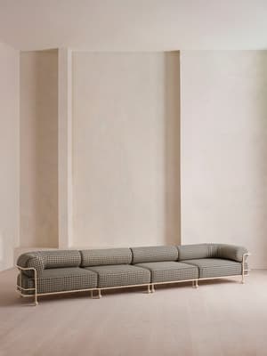 Gaspard Five-Seater Sofa - Geometric - Monochrome - US - Listing Image