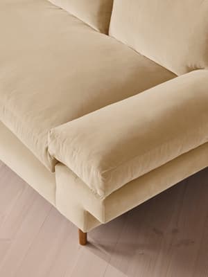Bristol Sofa - Velvet - Porcelain - Hover Image