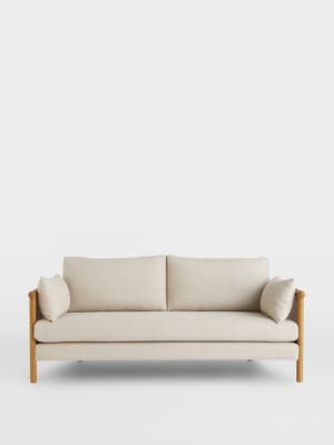 Sydney Cane Sofa - Washed Linen Flax - Hover Image