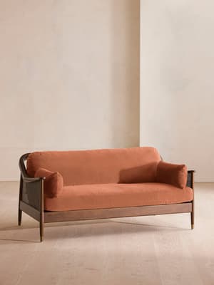 Atlanta Three Seater Sofa - Velvet - Antique Rose - Listing Image