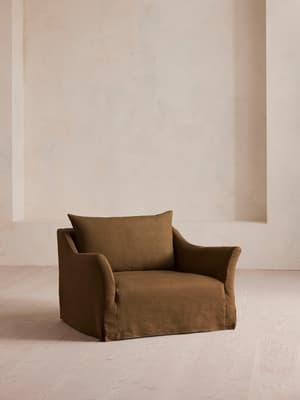 Roma Loveseat - Linen - Ochre - US - Listing Image