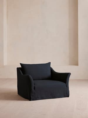 Roma Loveseat - Linen - Indigo - US - Listing Image
