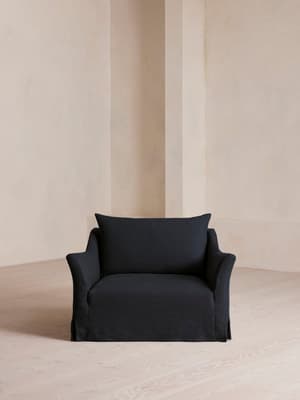 Roma Loveseat - Linen - Indigo - US - Hover Image