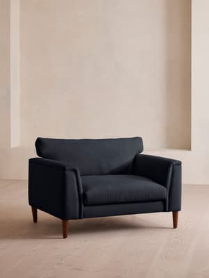 Reya Loveseat - Linen - Indigo - Listing Image