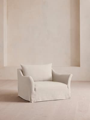 Roma Loveseat - Linen - Bisque - Listing Image