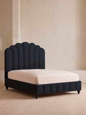 Manette Bed - Full - Linen - Indigo - US - Listing Image