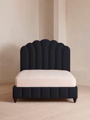 Manette Bed - Double - Linen - Indigo - Listing Image