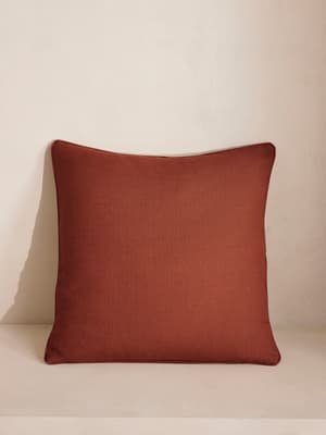 (UK) Vinnie Large Square Cushion - Sienna - Listing Image