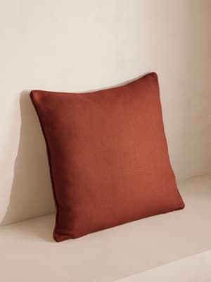 (UK) Vinnie Large Square Cushion - Sienna - Hover Image