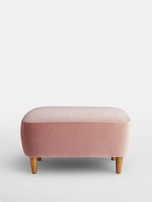 Lorene Footstool - Velvet - Rose - US - Listing Image