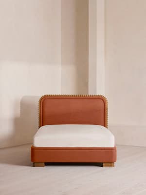 Angus Bed - King - Linen - Antique Rose - Hover Image