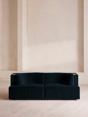 Hamish Sectional Sofa - Three Seater - Velvet - Royal Blue - US - Listing Image