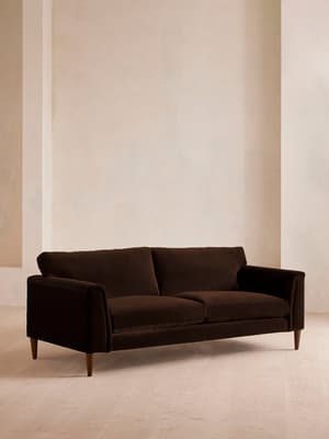 Reya Three Seater - Sofa - Velvet - Chocolate - Listing Image