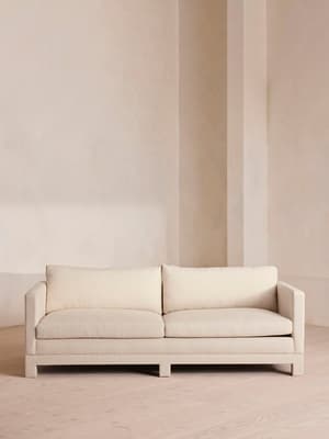 Ashford Three Seater Sofa - Linen - Bisque - Hover Image