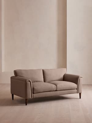 Reya Two Seater Sofa - Linen - Mushroom - US - Listing Image