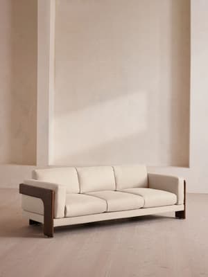 Marcia Three Seater Sofa - Linen - Bisque - Listing Image