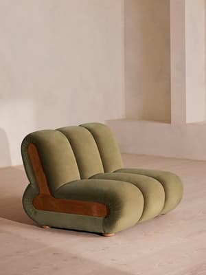 Noelle Modular Armchair - Velvet Lichen - UK - Hover Image