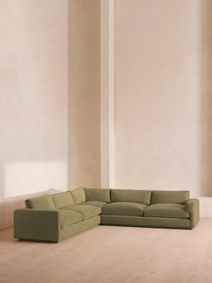 Mossley Corner Sofa - Velvet Lichen - Hover Image