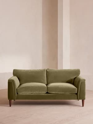 Reya Two Seater Sofa - Velvet - Lichen - Hover Image