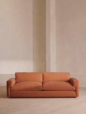Mossley Three Seater Sofa - Velvet - Antique Rose - Listing Image