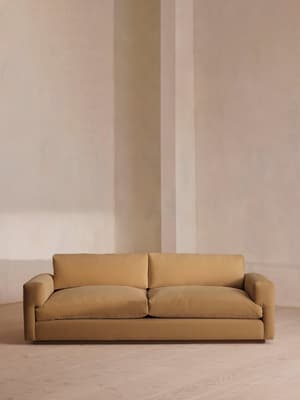 Mossley Three Seater Sofa - Velvet - Camel - US - Listing Image