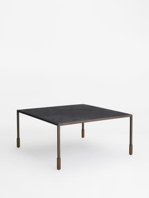 Portnall Square Coffee Table - Black Marquina Marble - Hover Image
