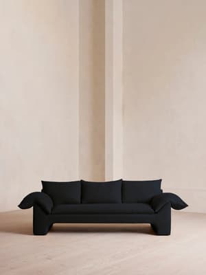 Wyatt Three Seater Sofa - Linen - Indigo - Hover Image