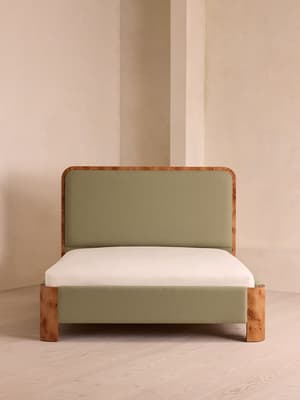 Tremont Bed - Queen - Linen - Sage - US - Hover Image