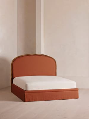 Mika Bed - King - Linen - Antique Rose - Listing Image