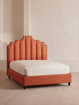 Gerrard Bed - Full - Linen - Antique Rose - US - Listing Image