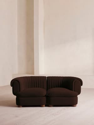 Rava Modular Sofa - Three Seater - Velvet - Chocolate - Listing Image
