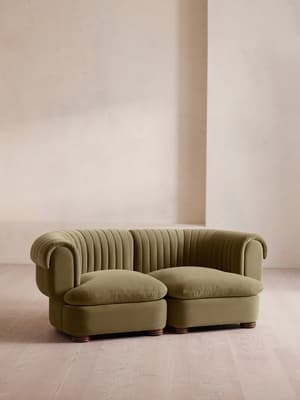Rava Sectional Sofa - Three Seater - Velvet - Lichen - US - Listing Image