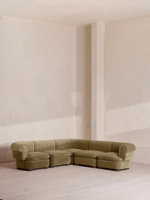 Rava Modular Sofa - Corner Sofa - Velvet - Lichen - Listing Image