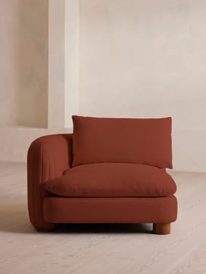 Vivienne Deeper Sit Sectional Sofa - Left Arm Module - Linen - Sienna - US - Listing Image