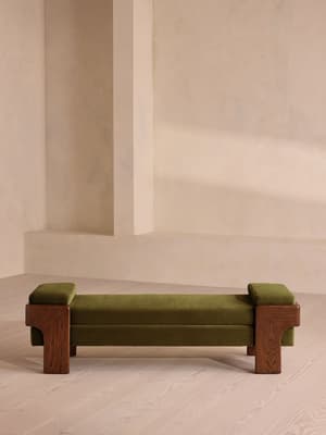 Marcia Bench - Olive Velvet - US - Hover Image