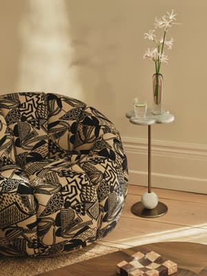 Vito Side Table - Tall - Arabescato Marble - Listing Image
