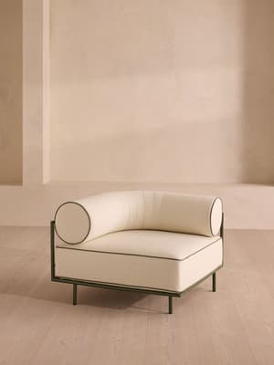 Gaspard Outdoor Corner Module - Linen - Off White - Listing Image