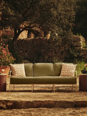 Fawn Outdoor Sofa - Linen - Sage - US - Listing Image