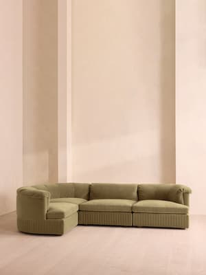 Oona Sectional Sofa - L-Shape Sofa - Velvet Lichen - US - Hover Image