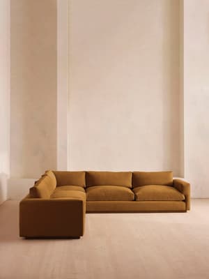 Mossley Corner Sofa - Velvet - Mustard - Listing Image