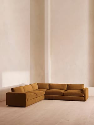 Mossley Corner Sofa - Velvet - Mustard - US - Hover Image