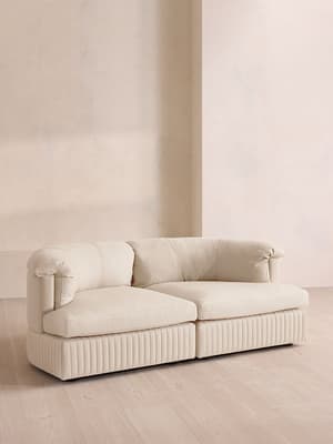 Oona Modular Sofa - Three Seater - Linen - Bisque - UK - Hover Image