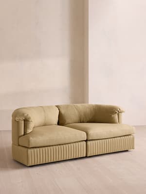 Oona Modular Sofa - Three Seater - Linen - Wheat - UK - Hover Image